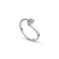 GG Running Wide Ring in 18kt White Gold with Diamonds