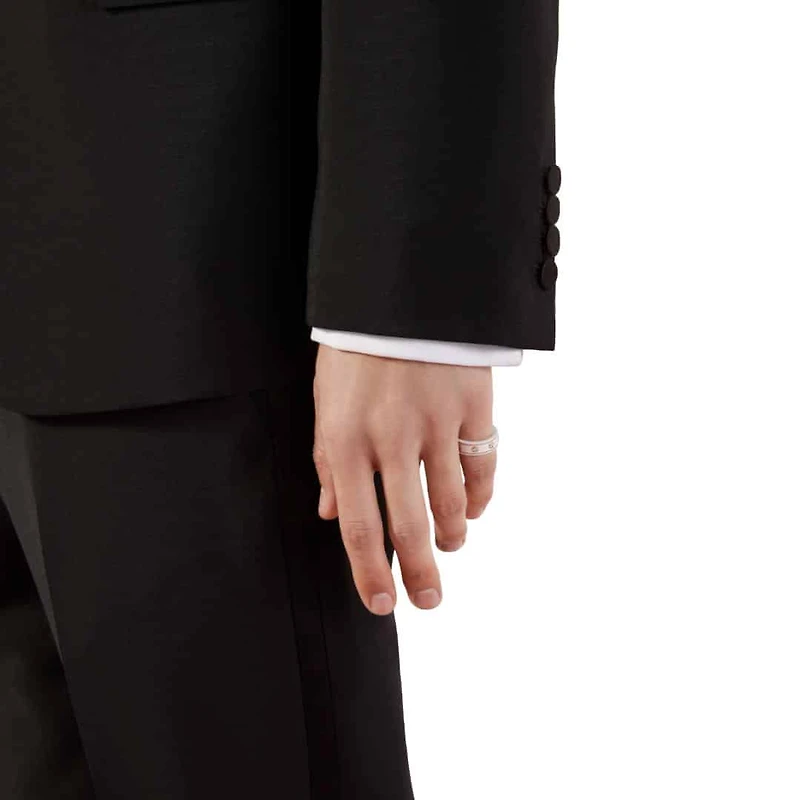 Icon Square Ring in 18kt Yellow Gold with Zirconia