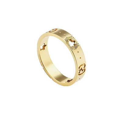 Icon Square Ring in 18kt Yellow Gold