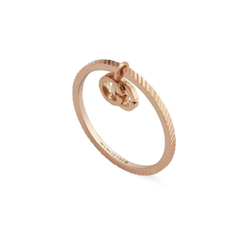 GG Running Double G Ring in 18kt Yellow Gold