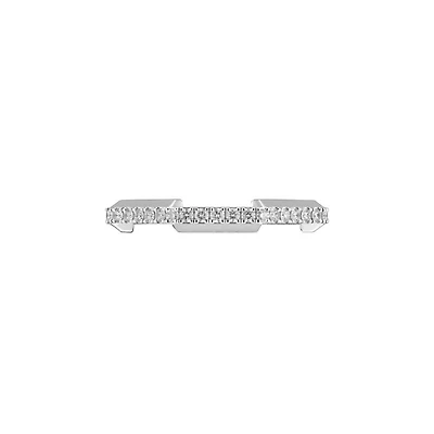 Link to Love Ring in 18kt White Gold with Diamonds