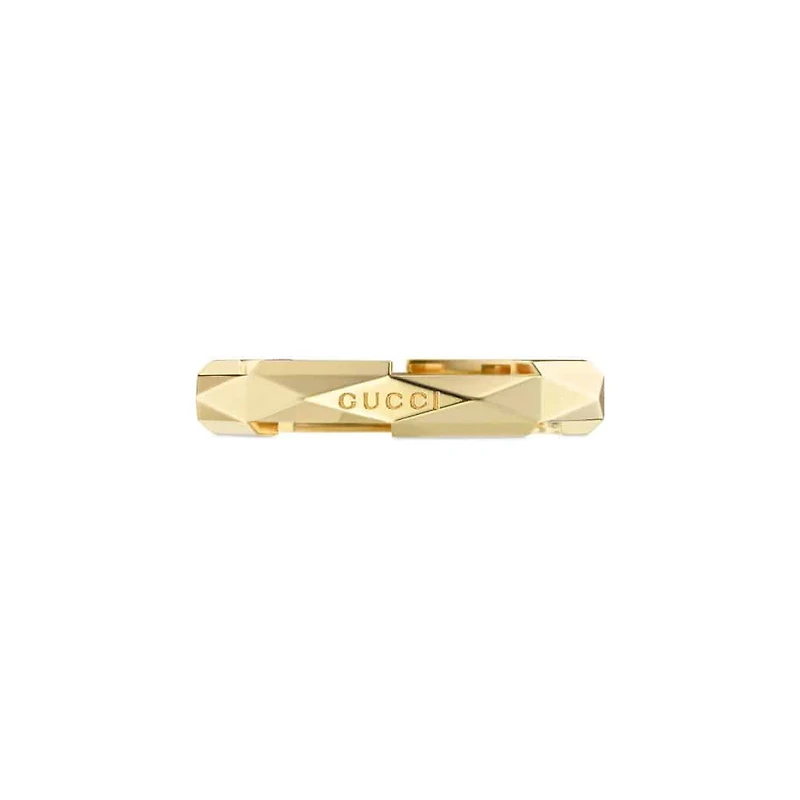 Link to Love Studded Ring in 18kt Yellow Gold