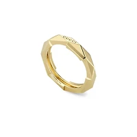 Link to Love Studded Ring in 18kt Yellow Gold