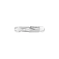 Link to Love Studded Ring in 18kt White Gold