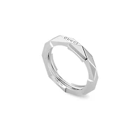 Link to Love Studded Ring in 18kt White Gold