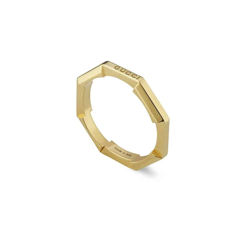 Link to Love Chain Ring in 18kt Yellow Gold