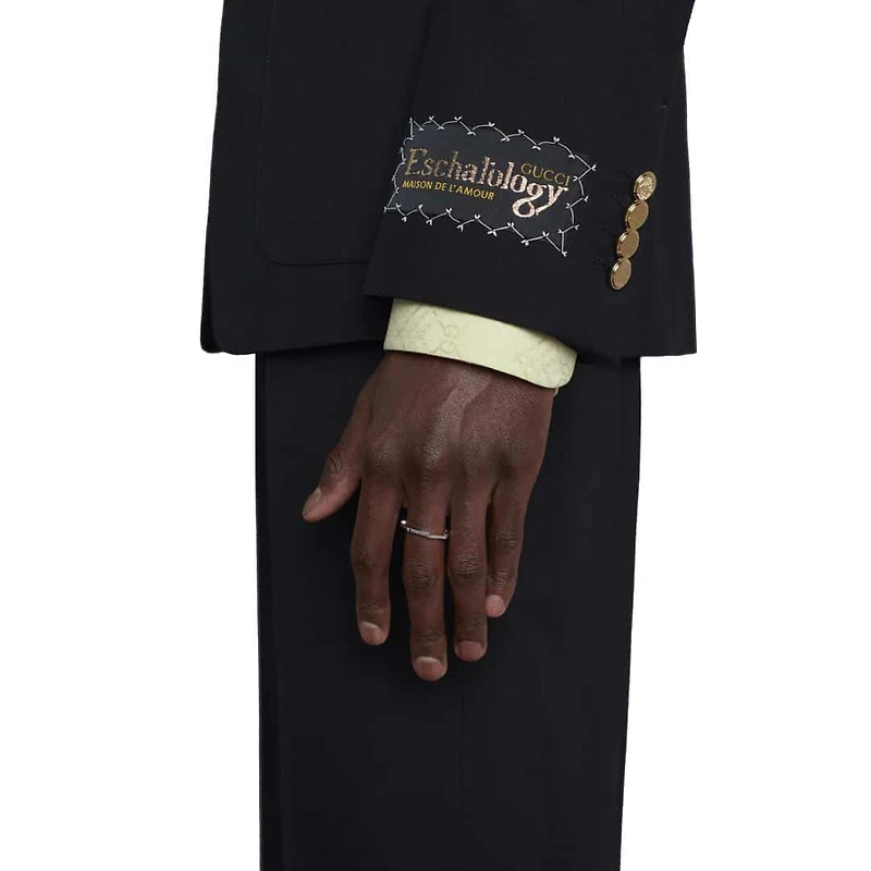 Link to Love Chain Ring in 18kt White Gold