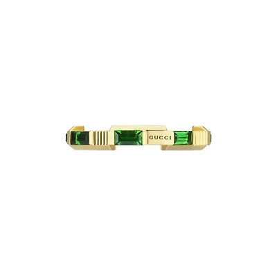 Link to Love Ring in 18kt Yellow Gold with Tourmaline