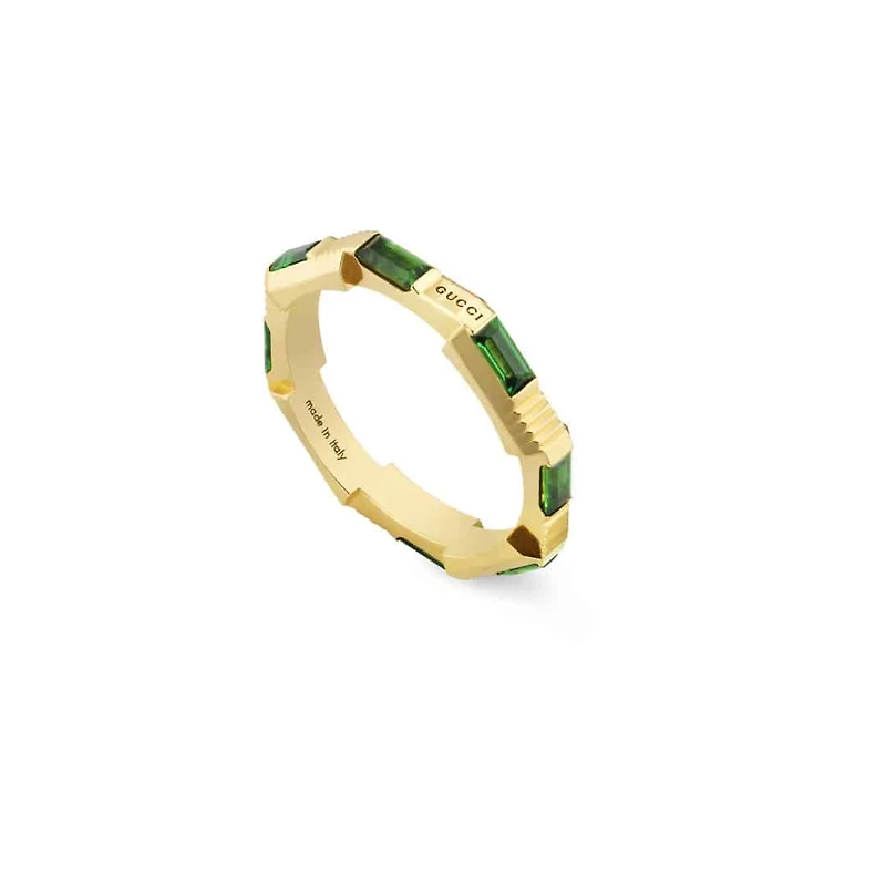 Link to Love Ring in 18kt Yellow Gold with Tourmaline
