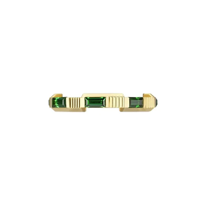 Link to Love Ring in 18kt Yellow Gold with Tourmaline