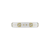 Icon GG Ring in 18kt Yellow Gold with Zirconia