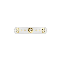 Icon GG Ring in 18kt Yellow Gold with Zirconia