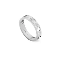 Icon Round Ring in 18kt White Gold