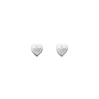 Trademark Heart Earrings in Sterling Silver