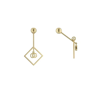 GG Running Small Single Earring in 18kt Yellow Gold