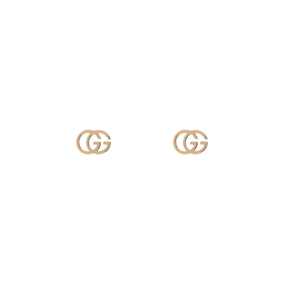 GG Running Earrings in 18kt Pink Gold