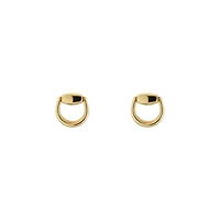 Horsebit Earrings in 18kt Yellow Gold