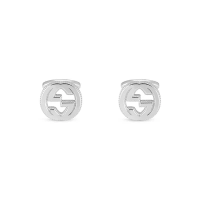 Interlocking G Cufflinks in Sterling Silver