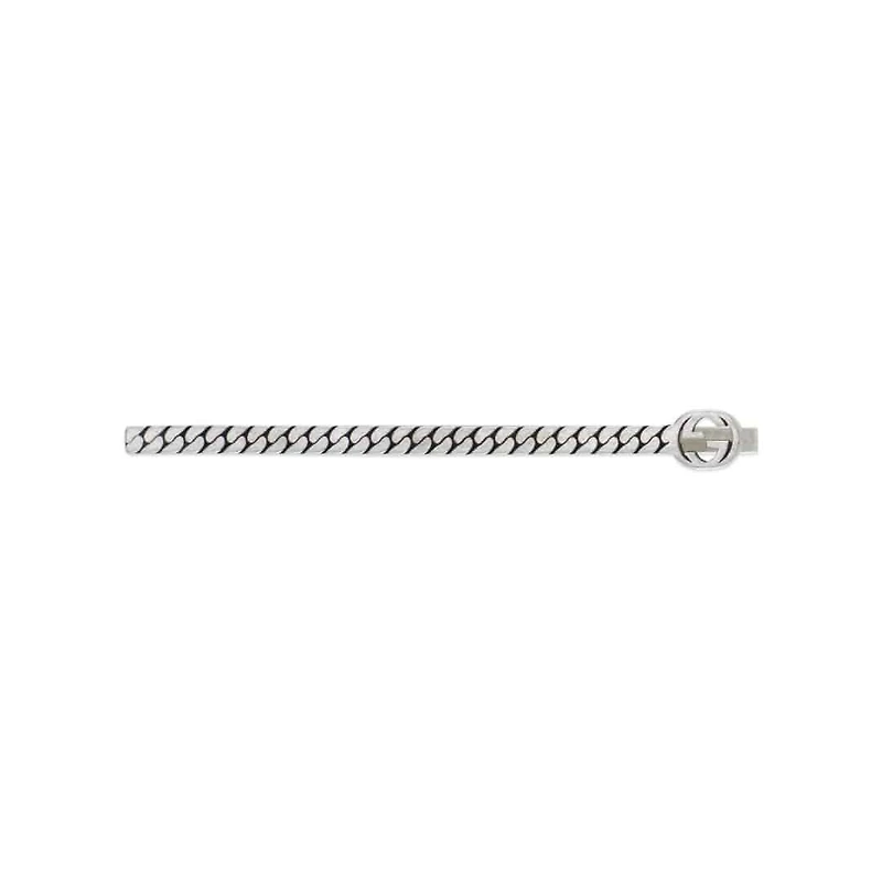 Interlocking G Tie Bar in Sterling Silver