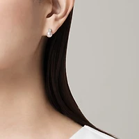 Akoya Cultured Pearl Earrings in 18K White Gold