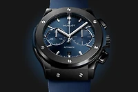 Classic Fusion Ceramic Blue Chronograph 45 mm