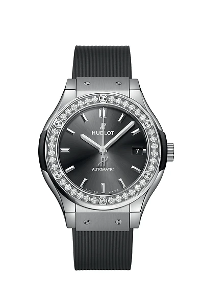 Classic Fusion Racing Grey Titanium Diamonds 38 mm
