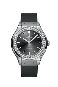Classic Fusion Racing Grey Titanium Diamonds 38 mm