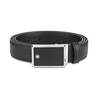 Black 30 mm leather belt