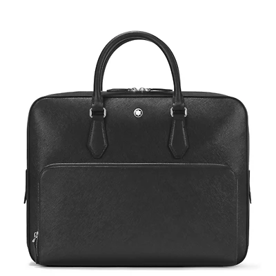 Sartorial medium document case with pocket