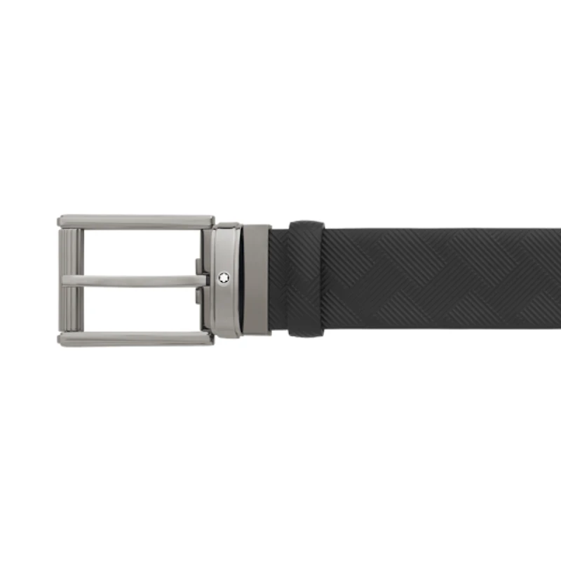 Black 35 mm leather belt