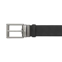 Black 35 mm leather belt