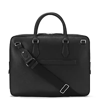 Sartorial medium document case with pocket