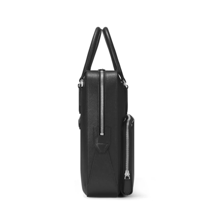 Sartorial medium document case with pocket