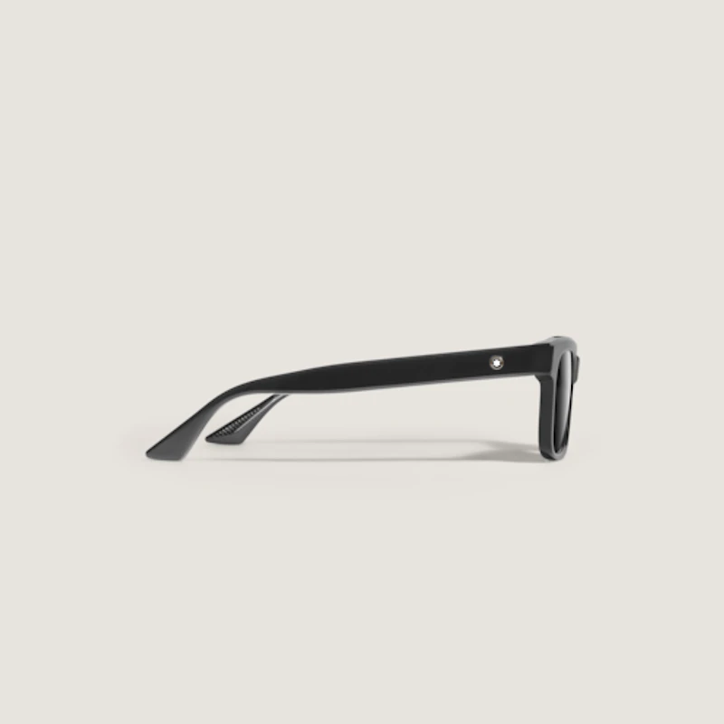 Rectangular Sunglasses with Black Coloured Acetate Frame