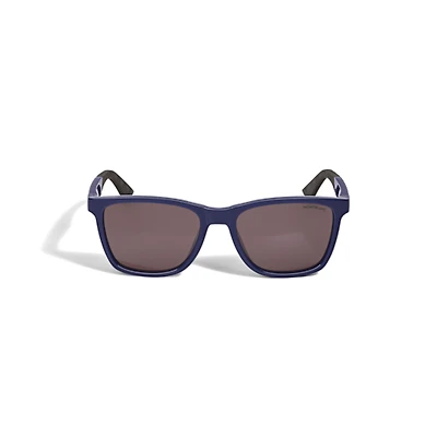 Squared Sunglasses with Injected Blue Frame