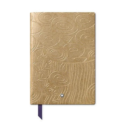 Notebook #146 small, Masters of Art Homage to Gustav Klimt, Gold Color - Lined