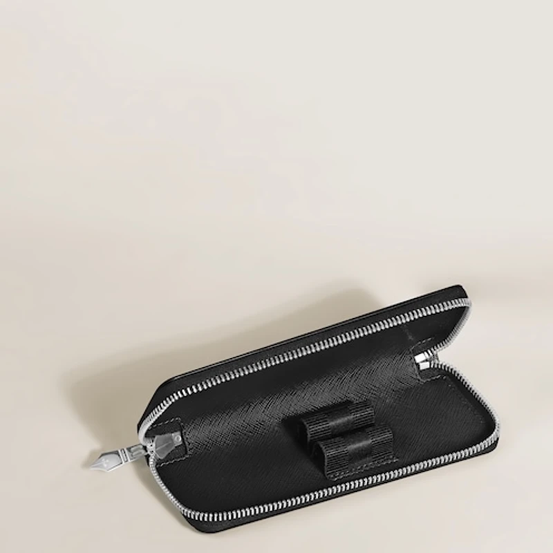 Sartorial 2-Pen Pouch with Zip