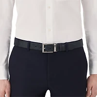 Black 35 mm leather belt