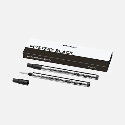 2 Rollerball LeGrand Refills Medium Mystery Black
