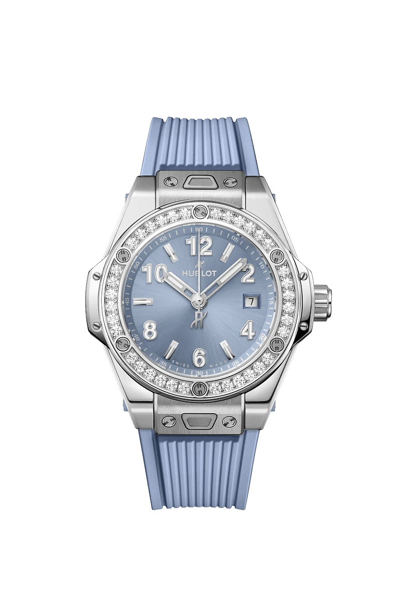 One Click Steel Coal Blue Diamonds