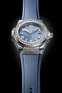 One Click Steel Coal Blue Diamonds