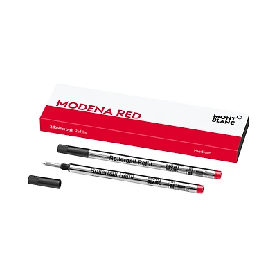 2 Rollerball Refills, Modena Red - Medium