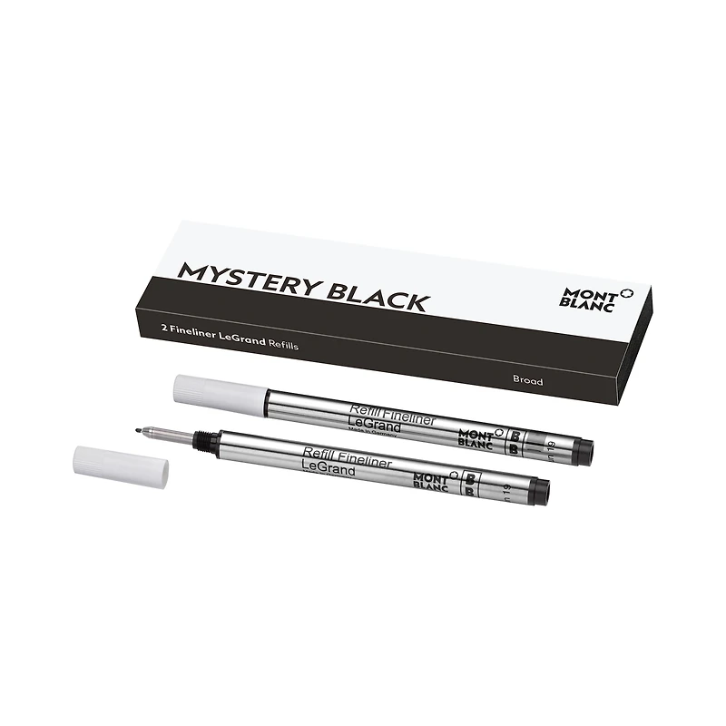2 Fineliner LeGrand Refills, Mystery Black - Broad