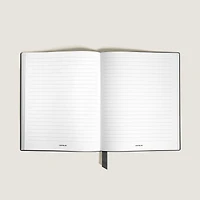 Notebook Small, Black Leather, Black, Lined Pages