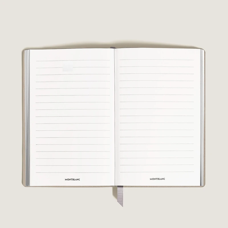 Notebook Large, Saffiano Leather, Cloudy Beige - Lined Pages