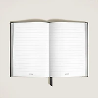 Notebook Medium, Saffiano Leather, Black - Lined Pages