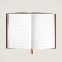 Notebook Medium, Cayenne Leather, Burgundy, Lined Pages