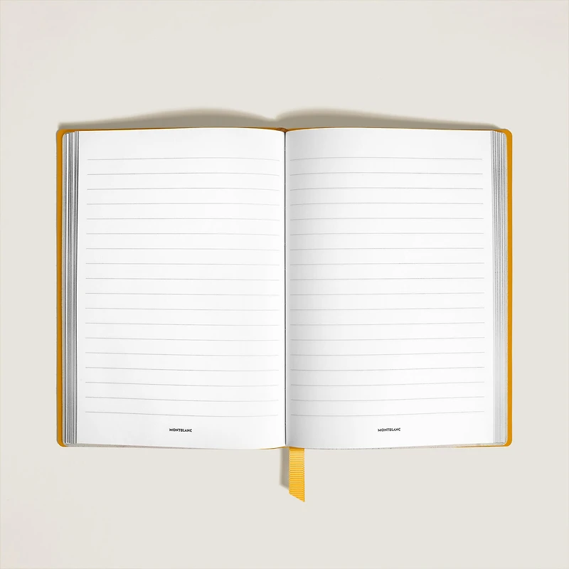 Notebook Medium, Saffiano Leather, Modena Yellow - Lined Pages