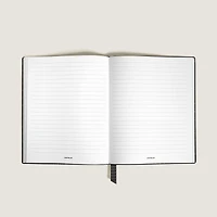 Notebook Large, Croco-Embossed Leather, Black - Lined Pages