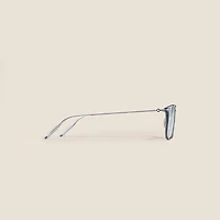 Squared Sunglasses with Injected Grey Frame